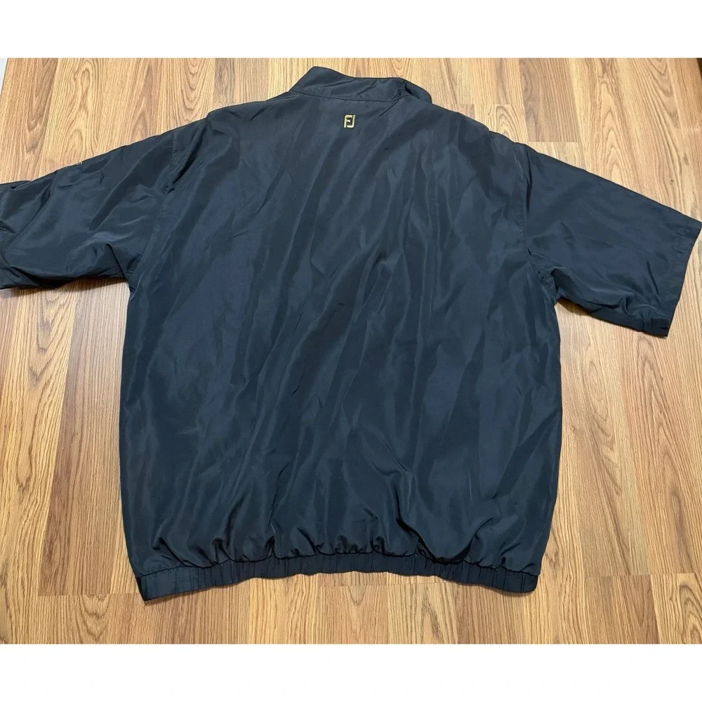 FootJoy DryJoys Rain Jacket Mens XXL Golf Pullover Waterproof Black